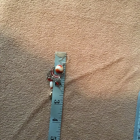 Bohemian style bead and spike earrings - Picture 3 of 6